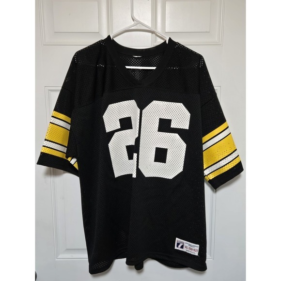 Vintage 90's NFL Pittsburgh Steelers Rod Woodson Logo 7 Jersey Size XL Excellent